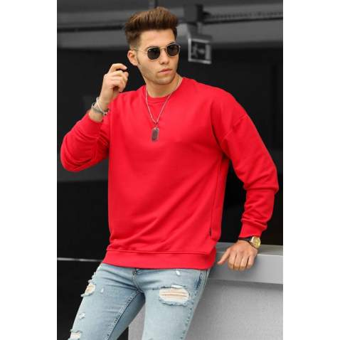 Madmext Men Red Sweatshirt 4782 - Kırmızı