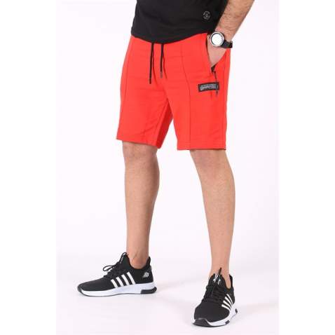 Madmext Red Zipper Detailed Shorts 4226 - Kırmızı