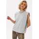 Mad Girls Gray Sleeveless T-Shirt MG900 - Gri