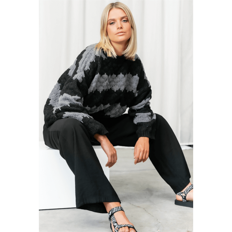 Mad Girls Anthracite Sweater MG1205 - Antrasit