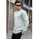 Green Regular Fit Basic Sweatshirt 6023 - Yeşil