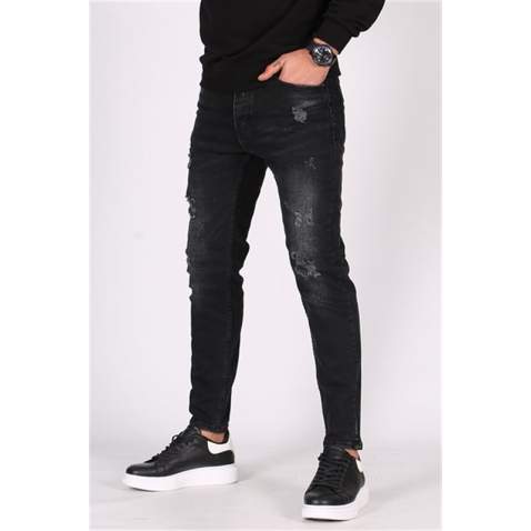 Madmext Men Oversize Black Jeans 5128 - Siyah