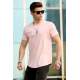 Madmext Soft Pink T-shirt for Men 4511 - Pudra