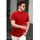 Madmext Men Maroon T-shirt 5227 - Bordo