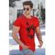 Madmext Men Printed Red T-shirt 5061 - Kırmızı