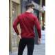 Maroon Knitwear Sweater 5606 - Bordo