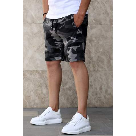 Madmext Men Regular Fit Anthracite Shorts 5415 - Antrasit