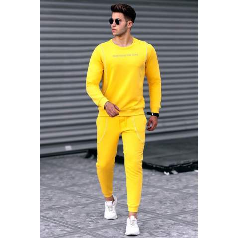 Madmext Yellow Men Tracksuit Set 4727 - Sarı