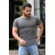 Madmext Men Basic Anthracite T-Shirt 4077 - Antrasit