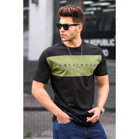 Madmext Men Black T-shirt 5377 - Siyah