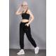 Mad Girls Black Jogger Sweatpants MG303 - Siyah