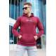 Madmext Maroon Hoodie Sweatshirt For Men 5331 - Bordo