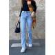 Mad Girls Blue Ripped Jeans MG1306 - Mavi