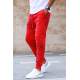 Madmext Men Red Jacquard Sweatpants 5431 - Kırmızı