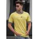 Madmext Men Printed Yellow T-shirt 5232 - Sarı