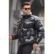 Black Shiny Basic Puffer Jacket 5993 - Siyah