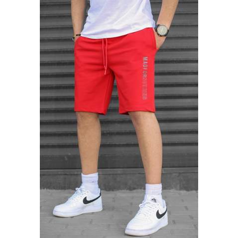 Madmext Red Capri Shorts 5403 - Kırmızı