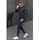 Madmext Navy Striped Men's Tracksuit Set 48224692-4 - Lacivert