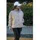 Mad Girls Beige Puffer Jacket MG5603 - Bej