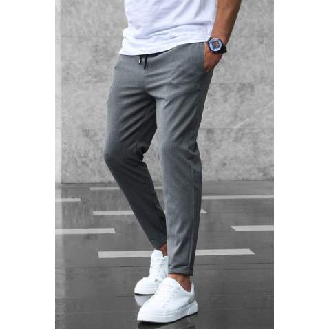 Madmext Men Anthracite Jogger Trousers 4242 - Antrasit