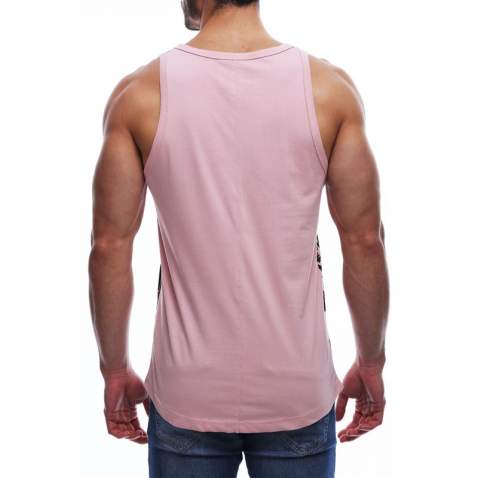 Madmext Pink Printed T-shirt for Men 2627 - Pembe