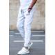 Madmext Light Gray Embroidered Sweatpants For Men 5434 - Karmelanj