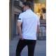 Men White Polo T-Shirt 5862 - Beyaz