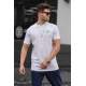 Madmext Men Printed White T-Shirt 5357 - Beyaz