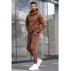 Madmext Men Printed Brown Tracksuit 5298 - Kahverengi