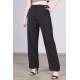 Mad Girls Low Waist Cut Black Trousers Mg1089 - Siyah