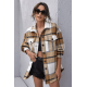 Mad Girls Yellow Checked Shirt MG042 - Sarı