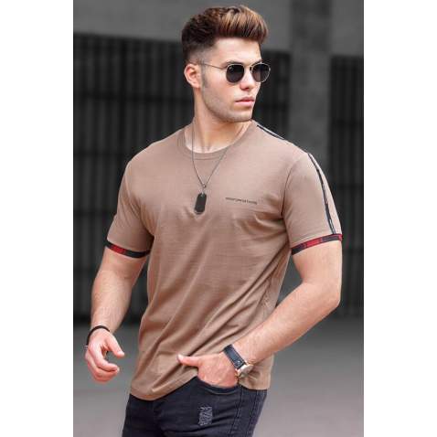 Madmext Men Plain Brown T-shirt 4498 - Kahverengi