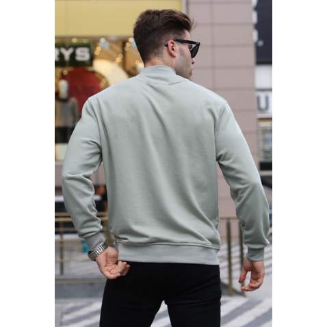 Madmext Men Mint Green Knitwear Sweater 5301 - Mint yeşili