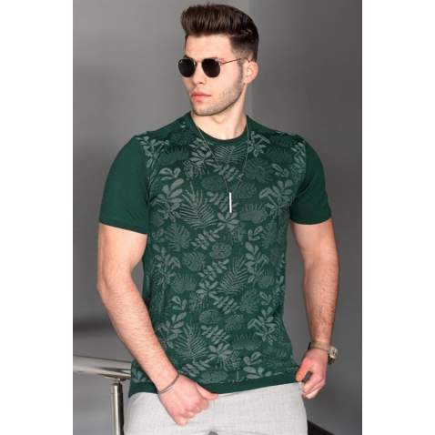 Madmext Men Green Polo T-shirt 5088 - Yeşil