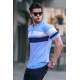 Men Baby Blue Polo T-Shirt 5730 - Bebe mavisi