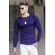 Madmext Men Navy Blue Sweater 5187 - Lacivert