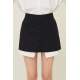 Women Black Basic Mini Skirt - Siyah