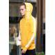 Madmext Yellow Printed Hoodie 4116 - Sarı