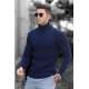 Madmext Navy Blue Jumper with Roll Neck 4654 - Lacivert