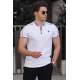 Madmext Men White Polo T-shirt 9281 - Beyaz