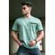 Madmext Men Sea Green T-shirt 5352 - Suyeşili