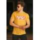 Madmext Yellow Nasa T-shirt for Men 4526 - Sarı