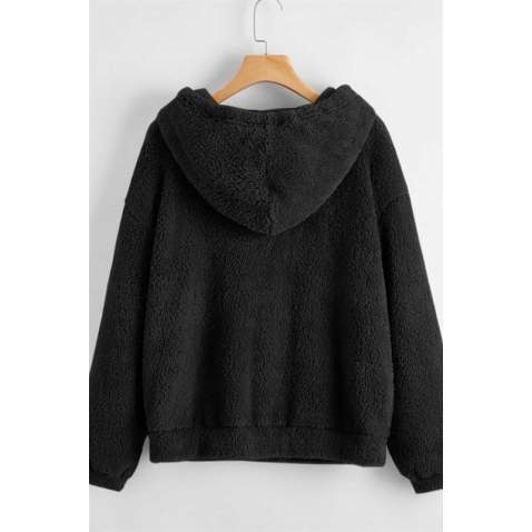 Mad Girls Black Sweatshirt MG807 - Siyah