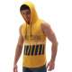 Madmext Men Yellow Tank Top Hoodie 2858 - Sarı