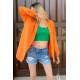 Mad Girls Oversize Orange Shirt MG1369 - Turuncu