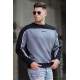 Madmext Men Crewneck Black Sweatshirt 5296 - Siyah