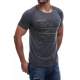 Madmext Dark Grey Printed T-shirt for Men 2620 - Füme