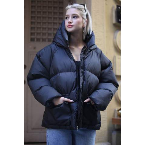 Siyah Oversize Cepli Mont MG1358 - Siyah