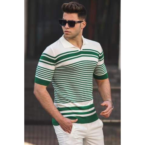 Madmext Men Green Polo T-shirt 5083 - Yeşil