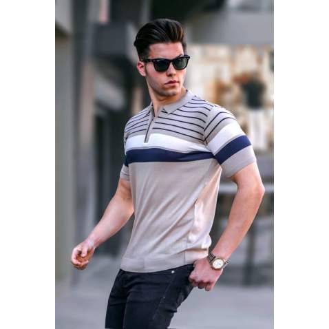 Men Mink Polo T-Shirt 5732 - Vizon